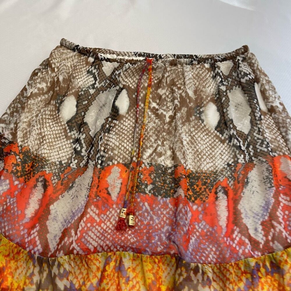 Hale Bob Snake Print Boho Maxi Skirt Size Large - Picture 4 of 5